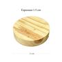 Imagem de Kit Placa de Madeira Pinus Circular Premium 12cmx12cmx15mm - Painel Rústico - Corte CNC - Chapa Natural - Pintura - Artesanato - DIY - Decoração