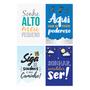 Imagem de Kit Placa Decorativa MDF Frases Infantis 4un 30x40