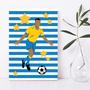 Imagem de Kit Placa Decorativa MDF Futebol Gol 4un