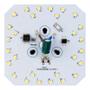 Imagem de Kit Placa LED Quadrado 4,5cm 10W Luz Branca 127V Bronzearte