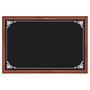 Imagem de Kit Placa Lousa Quadro Cavalete Calçada 70x50 cm para Comércio Madeira Mogno Preto Decor 2