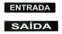 Imagem de Kit placa sinalização entrada e saída 07x30