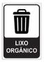Imagem de Kit Placa Sinalização Lixo Orgânico E Reciclável 15x20