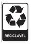 Imagem de Kit Placa Sinalização Lixo Orgânico E Reciclável 15X20