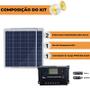 Imagem de Kit Placa Solar 160w Para Caminhão Carrega Bateria 24v 12v