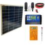 Imagem de Kit Placa Solar Painel 60W + Controlador + Multímetro +Chave