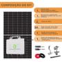 Imagem de Kit Placa Solar Residencial Canadian com Inversor SAJ 220V