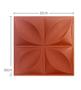 Imagem de Kit Placas 25x25cm 3D Colorido Decorativa Pétalas Flor Revestimento Plástico PVC Auto Relevo