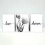 Imagem de Kit Placas Decorativas 3 Peças 19,0 X 28,5 cm - Dream Love