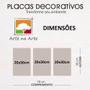 Imagem de Kit Placas Quadros Decorativos 3 pçs MDF 20x30 Amor Fé e Paz