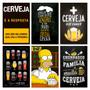 Imagem de Kit Placas Quadros Decorativos Cervejas Frase 6 pçs 20x13 cm