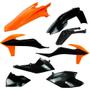 Imagem de Kit Plástico AMX KTM Duo Especial Cross 17/19 Laranja/Preto com Porta Placa