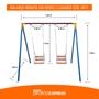 Imagem de Kit Playground 1 Escorregador e 1 Balanço Com 2 Lugares - CÓD. 1507
