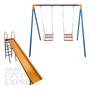 Imagem de Kit Playground 1 Escorregador e 1 Balanço Com 2 Lugares - CÓD. 1507