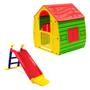 Imagem de Kit Playground Casinha Infantil Colorida em Plastico + Escorregador  Bel 