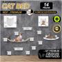 Imagem de Kit Playground Reforçado Para Gatos Mdf Premium Resistente Toca Gato 