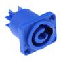 Imagem de Kit Plug Conector Speakon Powercon Macho E Femea 3 Polos