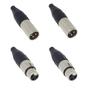 Imagem de Kit plug santo angelo 2 xlr femea e 4 macho e 2 p10 mono