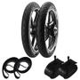 Imagem de Kit Pneu Cg 125 Ybr 125 90/90-18 + 275-18 Super City Pirelli + Câmaras + Cintas