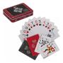 Imagem de Kit Poker Em Lata 100 Fichas + 2 Baralhos De Plástico Truco