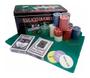 Imagem de Kit Poker Profissional Em Lata 200 Fichas Texas Hold'Em Set