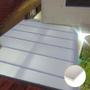 Imagem de Kit Policarbonato Branco 6mm 8,00m x 1,50m - Perfis Naturais