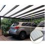 Imagem de Kit Policarbonato Branco Refletivo 6mm 4,00m x 6,00m - Perfis Naturais