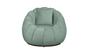 Imagem de Kit Poltrona Decorativa C/Puff e Almofada Concha Veludo Acqua - Montanaris Decor