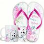 Imagem de KIT Poodle 2 Caneca de Polímero 325ML e Chinelo PET