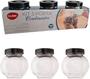 Imagem de kit porta condimento 3 potes em vidro 180 ml