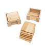 Imagem de Kit Porta Copos de Bambu Quadrado 12 Peças - Oikos