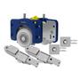 Imagem de Kit Porta Correr de Armários Roldana 40mm Com Rolamento