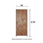 Imagem de Kit Porta de Madeira 210x60cm Batente 11cm Fechadura Alavanca Rodam