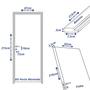 Imagem de Kit Porta de Madeira 210x62cm Batente 7,5cm Lisa Primer Uniportas
