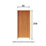 Imagem de Kit Porta de Madeira 210x82cm Batente 11cm Fechadura Golf Concept 10 Rodam