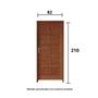 Imagem de Kit Porta de Madeira 210x82cm Batente 11cm Fechadura Golf Rodam
