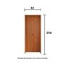 Kit Porta de Madeira Camarão 210x82cm Batente 14cm Rodam Imagem de Kit Porta de Madeira Camarão 210x82cm Batente 14cm Rodam
