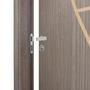 Imagem de Kit Porta de Madeira Decorada 215x64cm com Batente de MDF Ultra 12cm Cantareira MGM