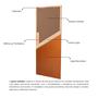 Imagem de Kit Porta de Madeira Decorada 215x74cm com Batente de MDF Ultra 12cm Mantiqueira MGM