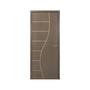 Imagem de Kit Porta de Madeira Decorada 215x94cm com Batente de MDF Ultra 10cm Cantareira MGM