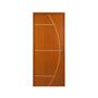 Imagem de Kit Porta de Madeira Decorada 215x94cm com Batente de MDF Ultra 10cm Gaúcha MGM