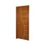 Imagem de Kit Porta de Madeira Decorada 215x94cm com Batente de MDF Ultra 16cm Cantareira MGM