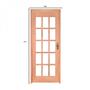 Imagem de Kit Porta de Madeira Esquerda 213cmx84,5cmx12cm PE15 Esel