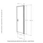 Imagem de Kit Porta de Madeira Frisada 210x80cm Batente 14cm Fechadura Digital e Puxador