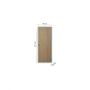 Imagem de Kit Porta de Madeira Lisa 215x95cm com Batente de Aço 06cm Açomad MGM