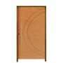 Imagem de Kit Porta de Madeira Pivotante 210x140cm Batente 14cm Fechadura 803 Rolete Externa Concept 11 Hale Esquadrias