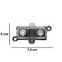 Imagem de Kit Porta Fusível Caixa Acrílico Midi Universal Pequeno e Fusíveis Mini Faca Solar Ouro Modelo Anl Tecnoise Distribuidor