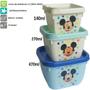 Imagem de Kit Porta Lanche Escolar Infantil Mickey C/ Garrafinha 320ml