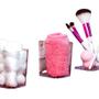 Imagem de Kit porta objetos Dello cristal com 3 unidades