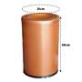 Imagem de Kit Porta Papel Higiênico Chão Com Lixeira 9,1L Basculante Cesto Lixo Preto Rose Gold Fosco Banheiro - CP